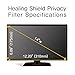 14″ Wide Monitor Privacy Screen Protection Filter by Healing Shield [Blue-Light] [Anti-Glare] [Data Confidentiality] [Anti-Scratch] [Anti-Bacterial]thumb 1