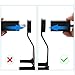Adika Wall Mount for Dot 2nd Generation(2 pcs Black) - Wall Hanger Cable Holder for Dot 2nd Generation No Drilling Screwless Full Protection Easy Mount Home Accessories