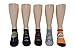 Naruto Shippuden Socks Cosplay (5 Pair) - (1 Size) Akatsuki Socks Low Cut Naruto Anime Socks Women & Men's