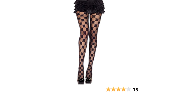 checkered pantyhose