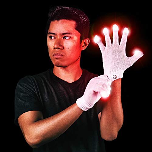 EmazingLights Electro Light Up Glove Set Flashing LED Finger Light