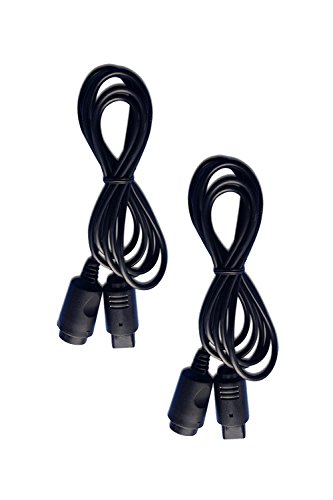 EVORETRO 4 Pack Extension Cable Bundle Compatible for Nintendo 64 N64 Controlles - Four N64 Nintendo 64 Extension Cables