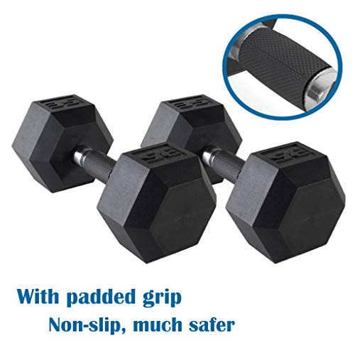 CAP Barbell PVCCoated Hex Dumbbell Weights With Padded Grip, Pairs Of