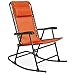 Best Choice Products Foldable Zero Gravity Rocking Patio Recliner Chair, Orange primary