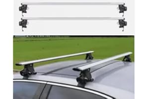 GMOGemmeo 2PCS Aluminum Roof Rack Cross Bars for Dodge RAM 3500 Heavy Duty 2015-2025 Crossbars for Rooftop Compatible with Fi