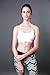 Women's Light Support Cross Back Wirefree Pad Yoga Sports Bra Queenie Ke Size L Color White Pro