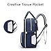 HaloVa Diaper Bag, Baby Nappy Changing Backpack, Mommy Maternity Daddy Travel Shoulders Backpack, with Thermal Insulated Bottle Pockets, Wet Cloth Pouch and Stroller Hanging Hooks, Dark Blue