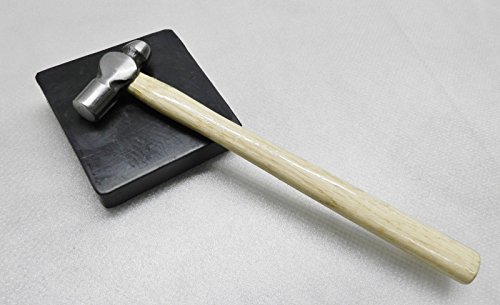 Rubber Bench Block with Ball Peen Hammer SET Square 4