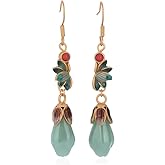 Gold Dangle Earrings for Women Long Drop Earrings 18k Gold Plated 925 Sterling Silver Earrings Jewellery