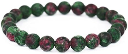 LovelyBead Gemstone Bracelets Natural Genuine Gemstones Birthstone Handmade Healing Power Crystal Beads Elastic Stretch 8mm 7.5 Inch Unisex