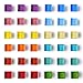 DIYSELF 36 Pack Glass Fridge Magnets Refrigerator Magnets Office Magnets Small magnets Colorful Magnets for Whiteboard