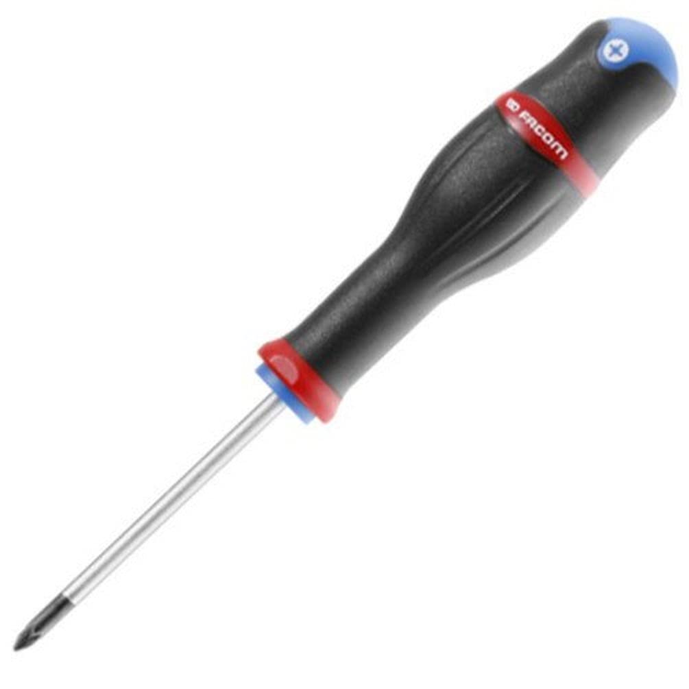 Facom AND2X125 Protwist Screwdriver for Pozidriv Screw, Round Blade, 2mm x 125mm