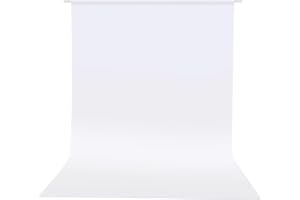 HEMMOTOP Photo Backdrop Curtains, 5x6.56 ft White Backdrop for Photoshoot, White Photography Seamless Backdrops Background for Easter, Birthday Party, Halloween, Photo, Projector Screen (150x200 cm)