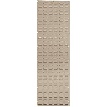 Akro-Mils 30118BEIGE Louvered Wall Panel for Hanging Plastic Storage Bins, 18 x 61, Beige,