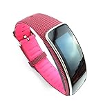 LUCKYMALL Replacement Plastic Band for Samsung Galaxy Gear Fit (Flower-017)