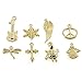 Charms, Buytra Wholesale Bulk 50 Pack Mixed Gold Pendant Charms for Jewelry Making Bracelet Necklace DIY Crafts