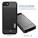 iPhone 8 Battery Case, iPhone 7 Battery Case, UNU DX Charger Case for iPhone 8/7/6S/6 [MFI Apple Certified] 3100mAh Portable Charger External Battery Pack Charging Cases - Black