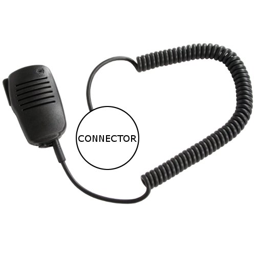 Impact Silver Series M1-SRSM-MD1 Speaker Mic for Motorola 2-Pin CLS1110 1410 CP200D HYT TC-508 Bearcom BC130 BC95 BC250D Walkie Talkie Radios (See Description for Compatibility)