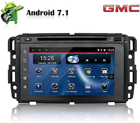 Ehotchpotch Android 7.1 Car Stereo 7 Inch Car Radio Touch Screen GPS Navigation DVD Player In Dash 2 Double Din Head Unit Receiver Bluetooth for GMC