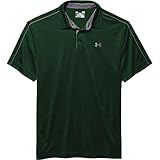 Under Armour Tech Polo - Mens Forest Green / Graphite Large