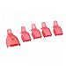 Teenitor 30 Pieces 6 Color Reusable Toenail Nail Art Soak Off Cap Clip UV Gel Polish Remover Tool