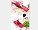 5XBokdy Vegetable and Fruit Chopper Vegetable and Fruit 5 IN 1Multifunction Vegetable Slicer 5 Stainless Steel Blades