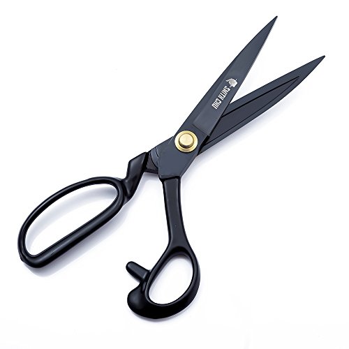 Smith CHU Sewing Scissors-Heavy Duty Tailor Scissors Shears for Fabric,Leather,Raw Materials,Dressingmaking,Altering-Professional Upholstery Shears for Dressmakers Students Office Crafting (10 inch)