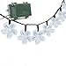 Vmanoo Battery Operated Optional Automatic Timer String Lights 50 LED Blossom Flower Fairy Christmas Lighting Decor with 5 Modes For Outdoor, Indoor, Garden, Patio, Bedroom Wedding Decorations (White)