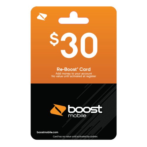 Boost Mobile $30.00 Reboost Prepaid Refill Card