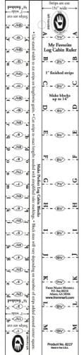 Marti Michell Log Cabin Ruler, 1/2-Inch and 1-Inch by Marti Michell