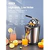 Aicok Orange Juicer Electric Powerful 160W Electric Citrus Juicers with Humanized Handle, 2 Cone Sizes,Stainless Steel Dripless Spout and Non-Slip Feet, BPA Free