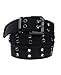 Double Hole Grommets Canvas Belt-B865-Black-XXXL
