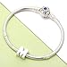 ABUN 925 Sterling Silver Letter Initial A-Z Alphabet Charm Bead for Charms Bracelet,Necklace (M)