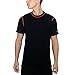 Woolx Men's Basix Tee, Black Tangerine, Large