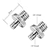 Mudder 1/4 Inch Male to 1/4 inch Male Screw 1/4 Inch Male to 3/8 Inch Male Threaded Screw Adapter for Camera/Tripod/ Monopod/Ballhead/ Light Stand (4 Pieces)