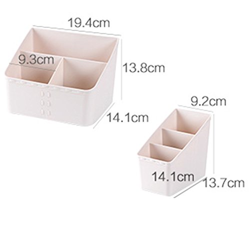 XICHENGSHIDAI Multi-zone cosmetic storage box dresser storage box Desktop plastic stationery skin care product box