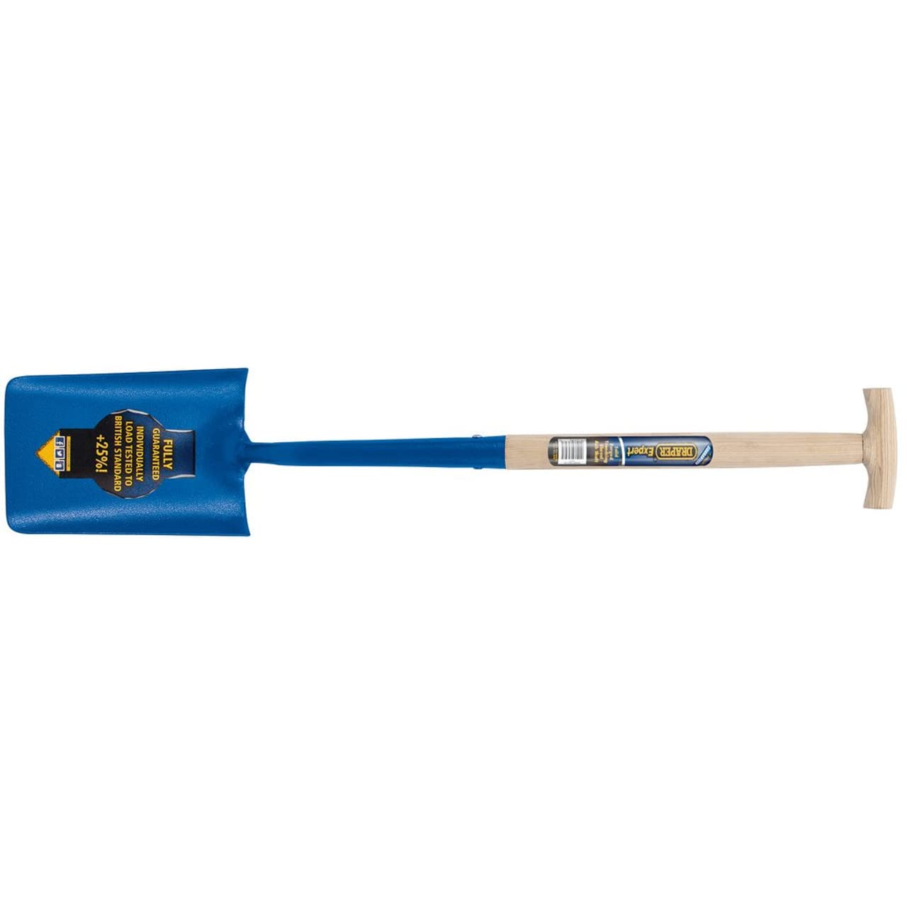 Draper Expert 980 x 280 mm Contractors Trenching Shovel | Heavy Duty Hand Tool | Solid Forged Gardening Shovel | Ash Wood Shaft with T Handle | 10878