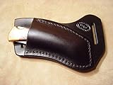 Custom Black Leather Crossdraw Sheath for Buck