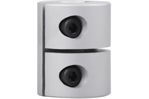 Sinoblu Shaft Coupler Connector L25 x D25 08mm to 12.7mm Bore Rigid Coupling Stainless Steel Rigid Couplings for 3D Printers