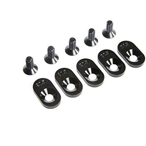 Team Losi Engine Mount Insert and Screws 20.5T, Black (5): 5ive-T 2.0 (fits 62T spur)