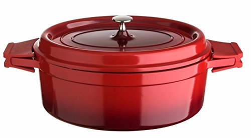 Culinary Edge 26007 Dutch Oven 7 Quart Cast Aluminum, Red