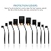 ISASSY Oval Makeup Brush, 10 PCS Professional Soft Toothbrush Shaped Design Oval Make Up Brushes Set Foundation Concealer Blending Cosmetic Brushes