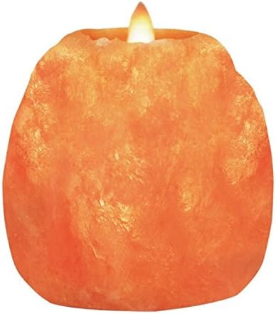 Himalayan Natural Crystal Salt Rock Tea Light Natural Style Hand Carved Candle Holder 3-5".