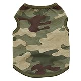 Coper New Fashion Camouflage Pet Dog Cotton Vest Shirt Casual Clothes (M)