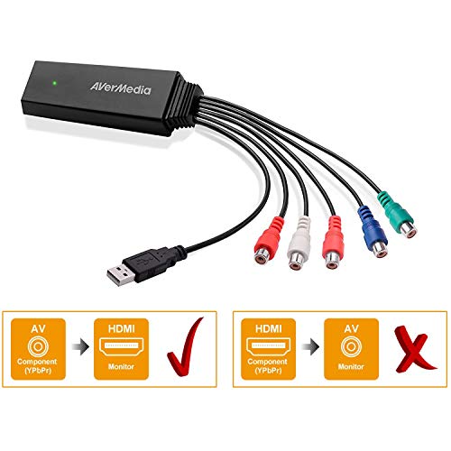AVerMedia Video Adapter, Component (YPbPr) to HDMI Output (ET113)
