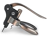 Coolife Professional Corkscrew/ Rabbit Wine Bottle Opener with Foil Cutter and Gift Box, Arthritis Friendly (Bronze)