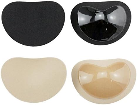2 Pairs Removeable Silicone Bra Pads Inserts Push Up Bras, Self-Adhesive Sport Bras Pads