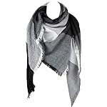 VIVIAN & VINCENT Women's Plaid Blanket Winter Scarf Warm Wrap Oversized Shawl Cape VIVIAN & VINCENT Women's Plaid Blanket Winter Scarf Warm Wrap Oversized Shawl Cape