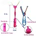 Rocket Slingshot Copters with LED Lights Glow in The Dark Party Supplies with 12 Amazing Helicopter Flying Toy 12 Slingshot Arrows Helicopter Party Favors for Kids Adult LED Party Gift （24 Piece）
