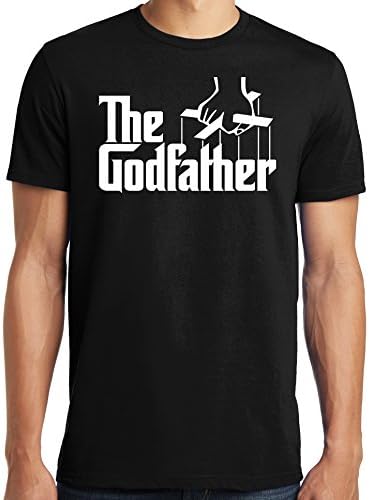PubliciTeeZ The Godfather Italian Mob Men's T-Shirt Big and Tall Sizes Available (5XL, Black)